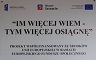 Szkoła bierze udział w projekcie Im więcej wiem tym więcej osiągnę