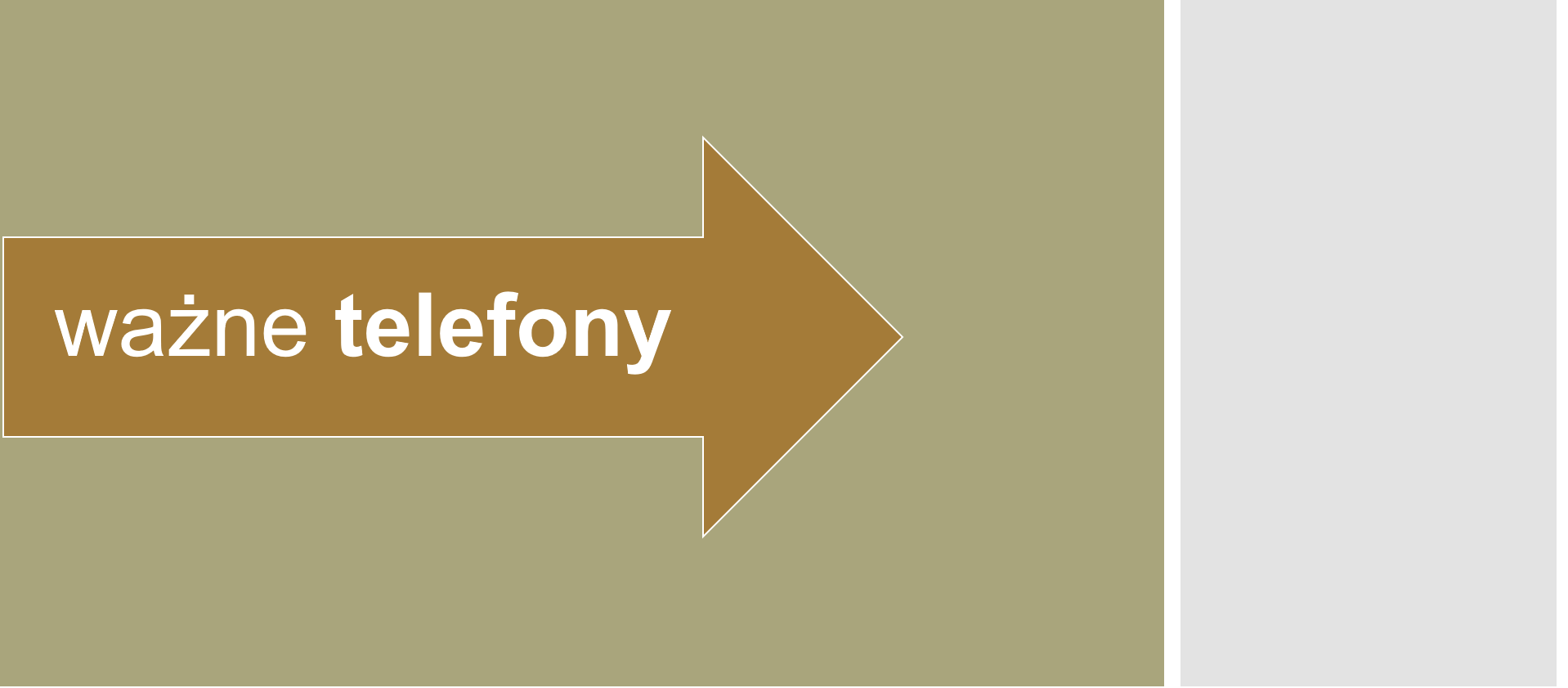 ważne telefony